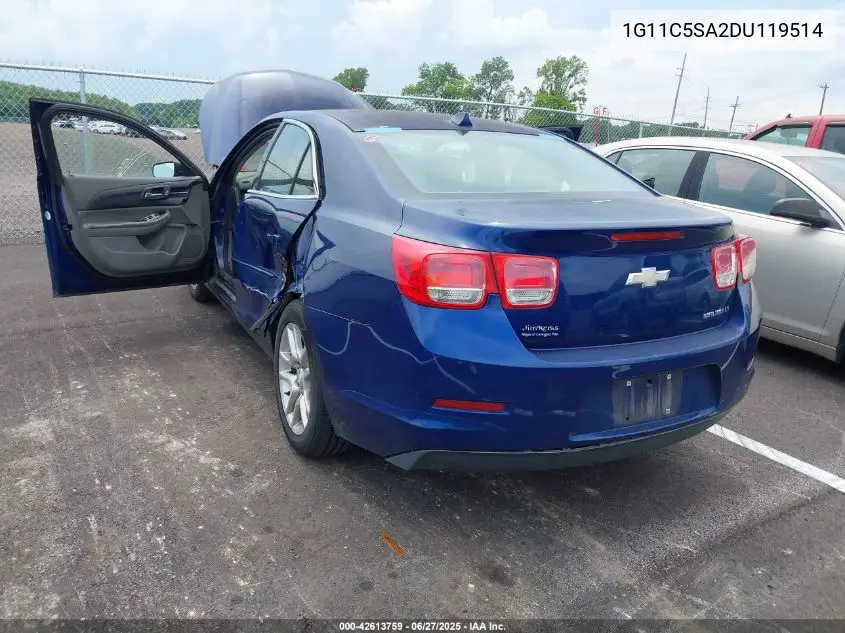 2013 Chevrolet Malibu 1Lt VIN: 1G11C5SA2DU119514 Lot: 42613759