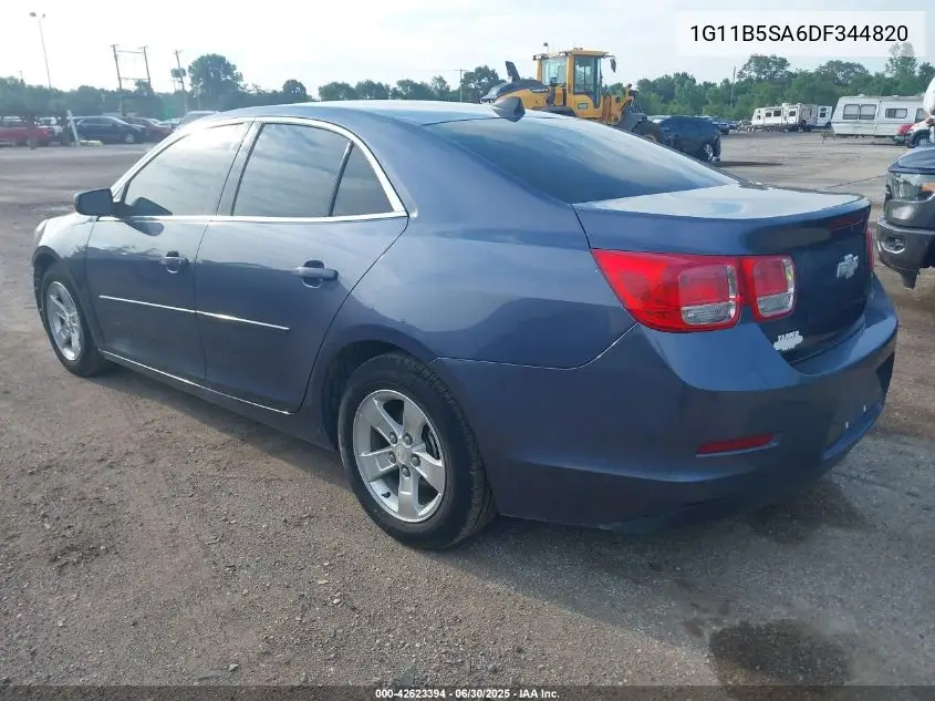 2013 Chevrolet Malibu 1Ls VIN: 1G11B5SA6DF344820 Lot: 42623394