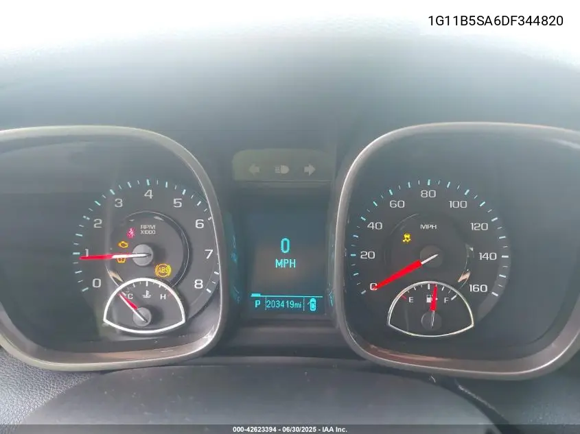 2013 Chevrolet Malibu 1Ls VIN: 1G11B5SA6DF344820 Lot: 42623394