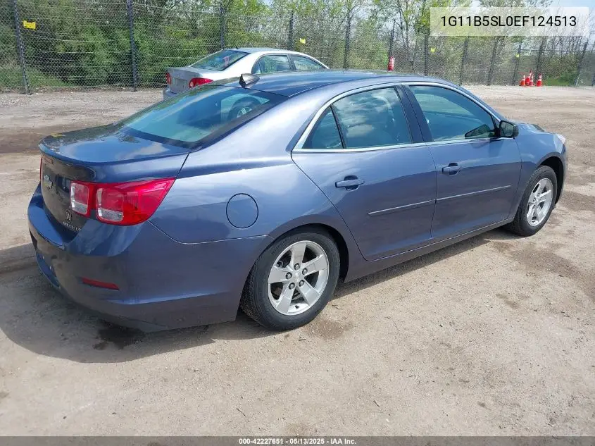 2014 Chevrolet Malibu 1Ls VIN: 1G11B5SL0EF124513 Lot: 42227651