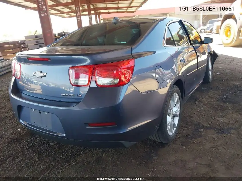 1g11b5sl0ef110661 1G11B5SL0EF110661 2014 Chevrolet Malibu 1Ls