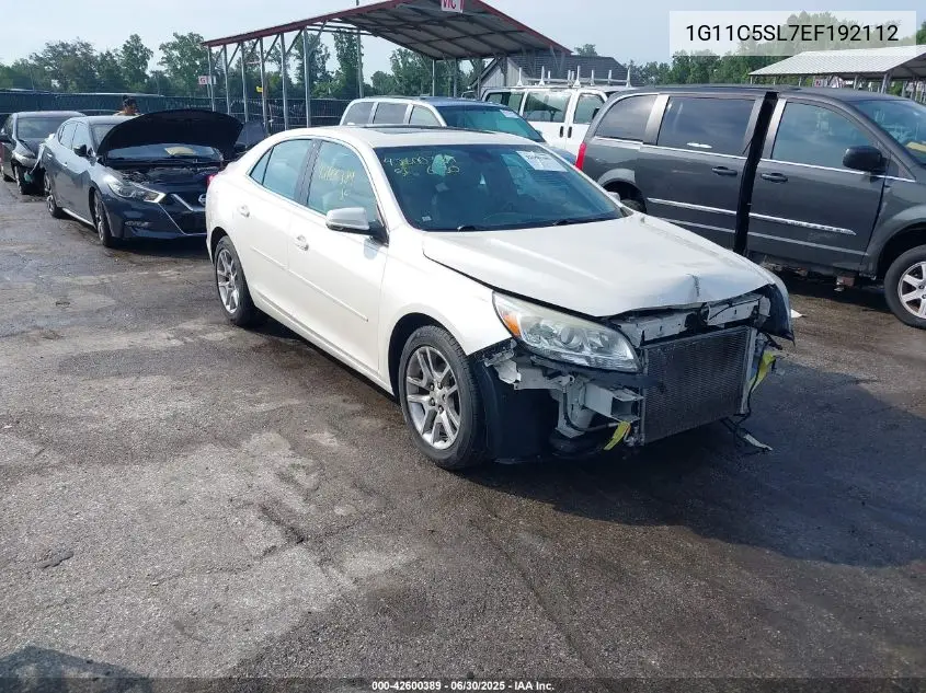2014 Chevrolet Malibu 1Lt VIN: 1G11C5SL7EF192112 Lot: 42600389