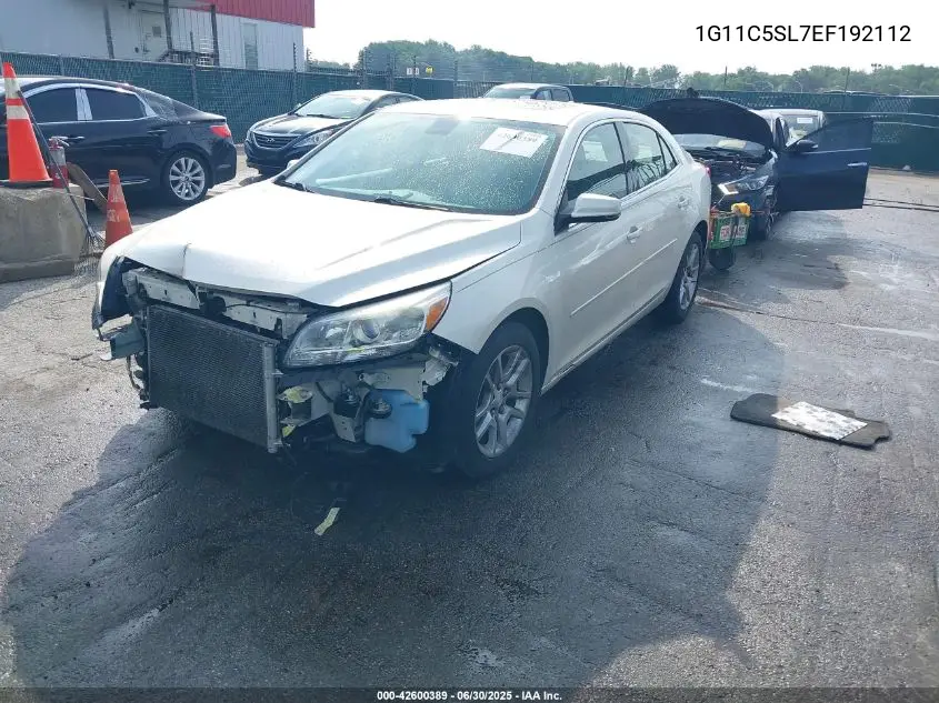 2014 Chevrolet Malibu 1Lt VIN: 1G11C5SL7EF192112 Lot: 42600389