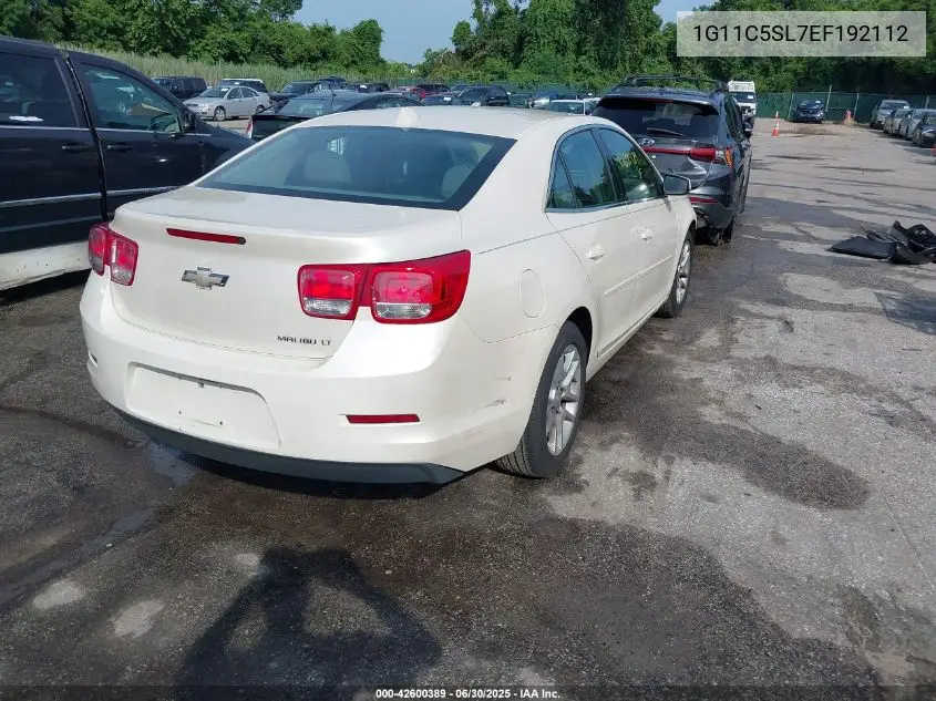 2014 Chevrolet Malibu 1Lt VIN: 1G11C5SL7EF192112 Lot: 42600389
