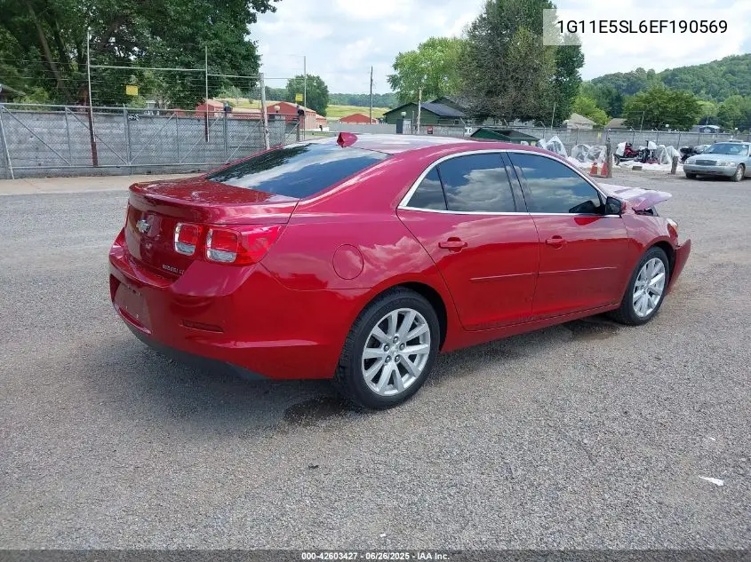 2014 Chevrolet Malibu 2Lt VIN: 1G11E5SL6EF190569 Lot: 42603427