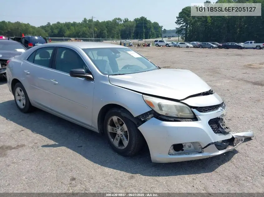 2014 Chevrolet Malibu 1Ls VIN: 1G11B5SL6EF205127 Lot: 42616937