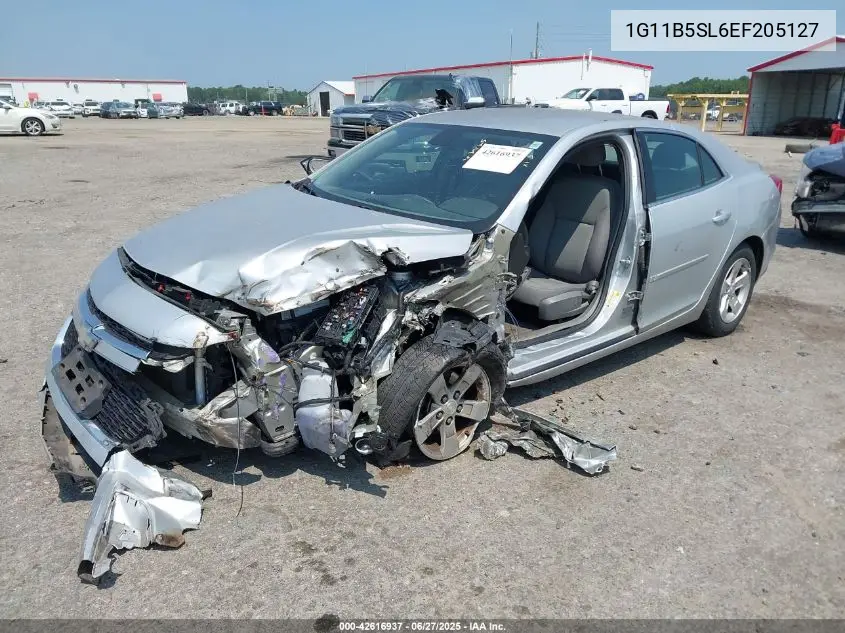 2014 Chevrolet Malibu 1Ls VIN: 1G11B5SL6EF205127 Lot: 42616937
