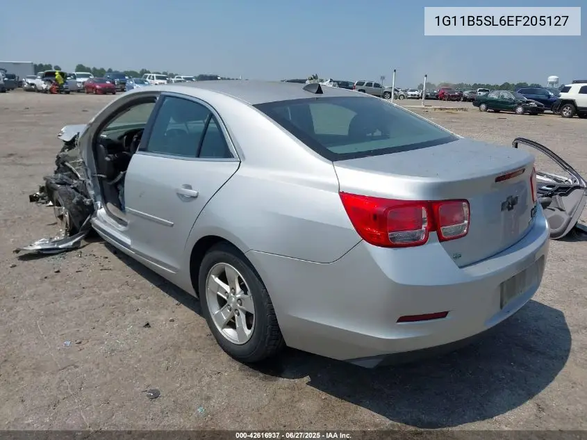 2014 Chevrolet Malibu 1Ls VIN: 1G11B5SL6EF205127 Lot: 42616937