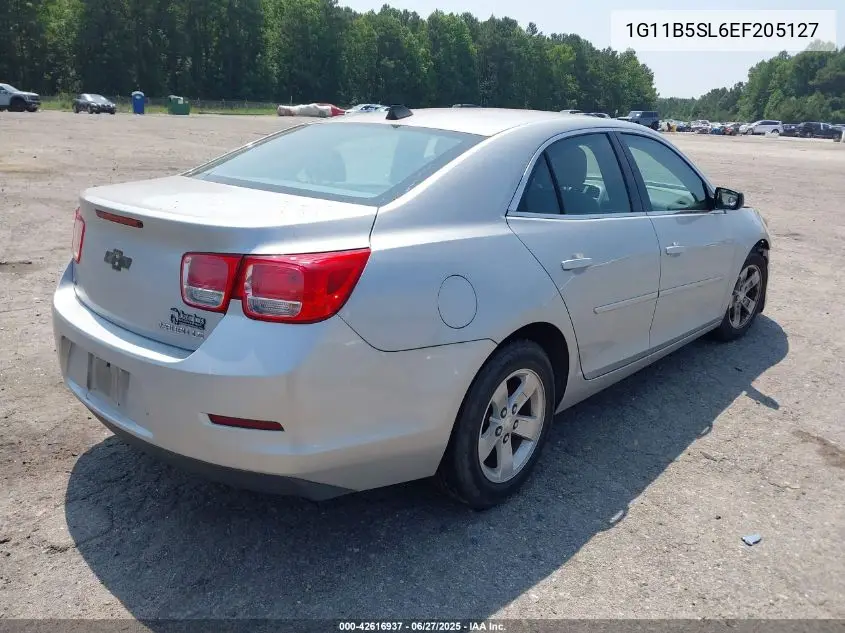 2014 Chevrolet Malibu 1Ls VIN: 1G11B5SL6EF205127 Lot: 42616937