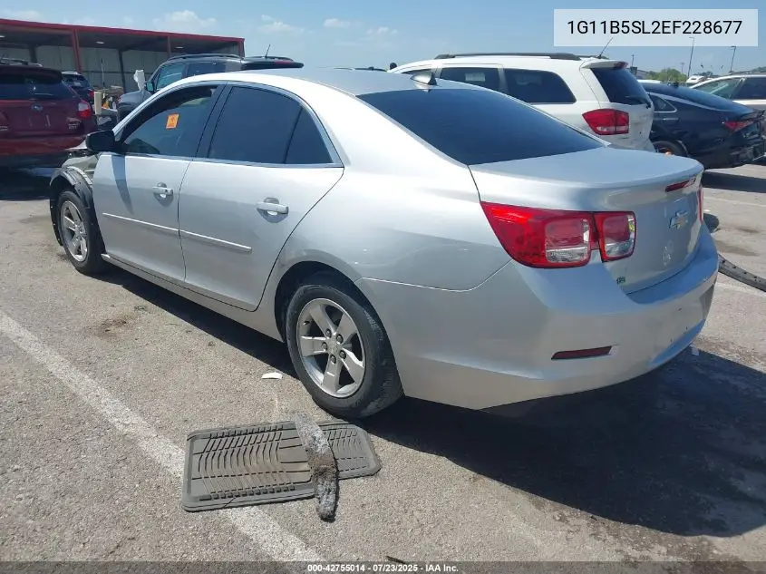 2014 Chevrolet Malibu 1Ls VIN: 1G11B5SL2EF228677 Lot: 42755014