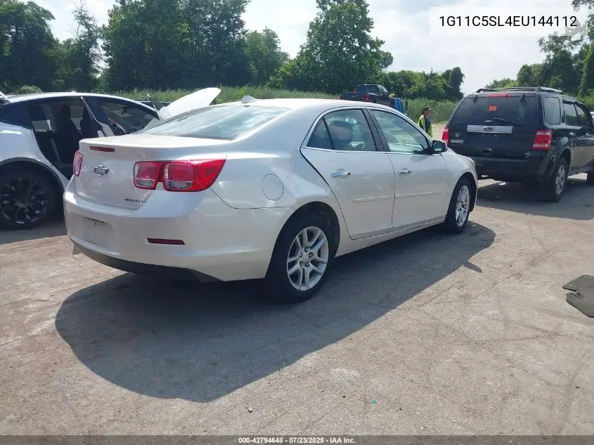 2014 Chevrolet Malibu 1Lt VIN: 1G11C5SL4EU144112 Lot: 42794648