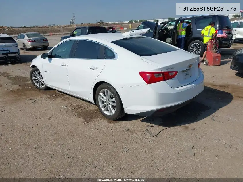 2016 Chevrolet Malibu 1Lt VIN: 1G1ZE5ST5GF251075 Lot: 42046382