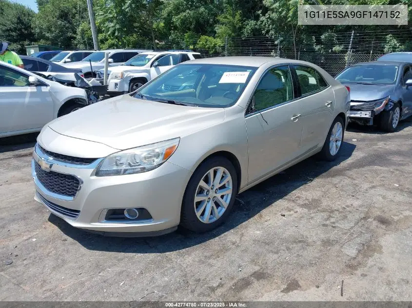 2016 Chevrolet Malibu Limited Ltz VIN: 1G11E5SA9GF147152 Lot: 42774780
