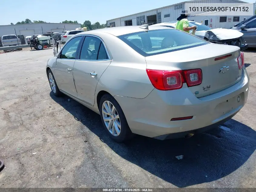 2016 Chevrolet Malibu Limited Ltz VIN: 1G11E5SA9GF147152 Lot: 42774780