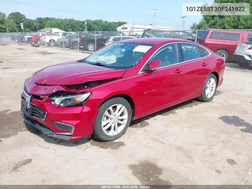 2016 Chevrolet Malibu 1Lt VIN: 1G1ZE5ST3GF241922 Lot: 42777395