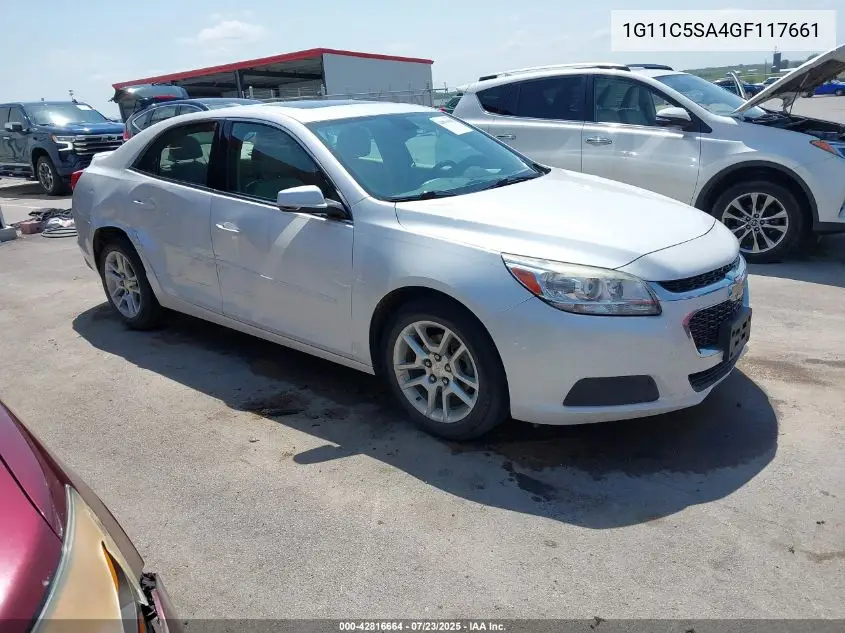 2016 Chevrolet Malibu Limited Lt VIN: 1G11C5SA4GF117661 Lot: 42816664
