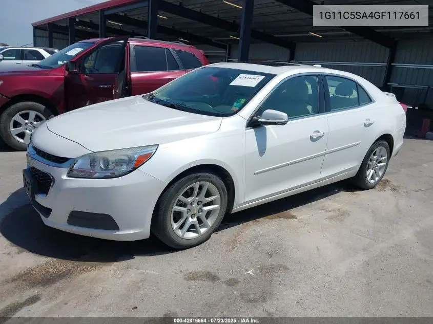 2016 Chevrolet Malibu Limited Lt VIN: 1G11C5SA4GF117661 Lot: 42816664