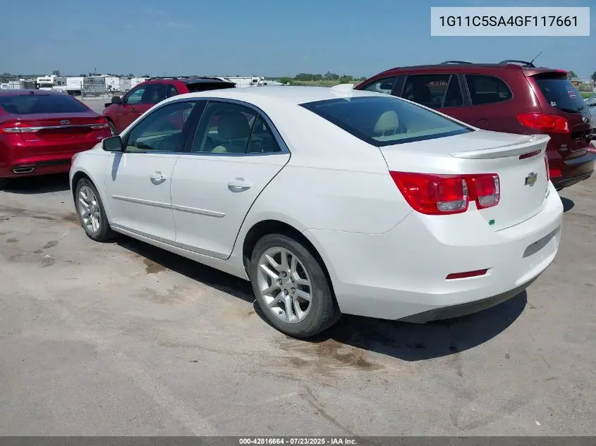 2016 Chevrolet Malibu Limited Lt VIN: 1G11C5SA4GF117661 Lot: 42816664