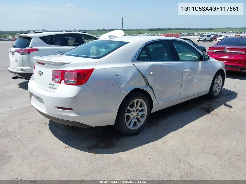 2016 Chevrolet Malibu Limited Lt VIN: 1G11C5SA4GF117661 Lot: 42816664