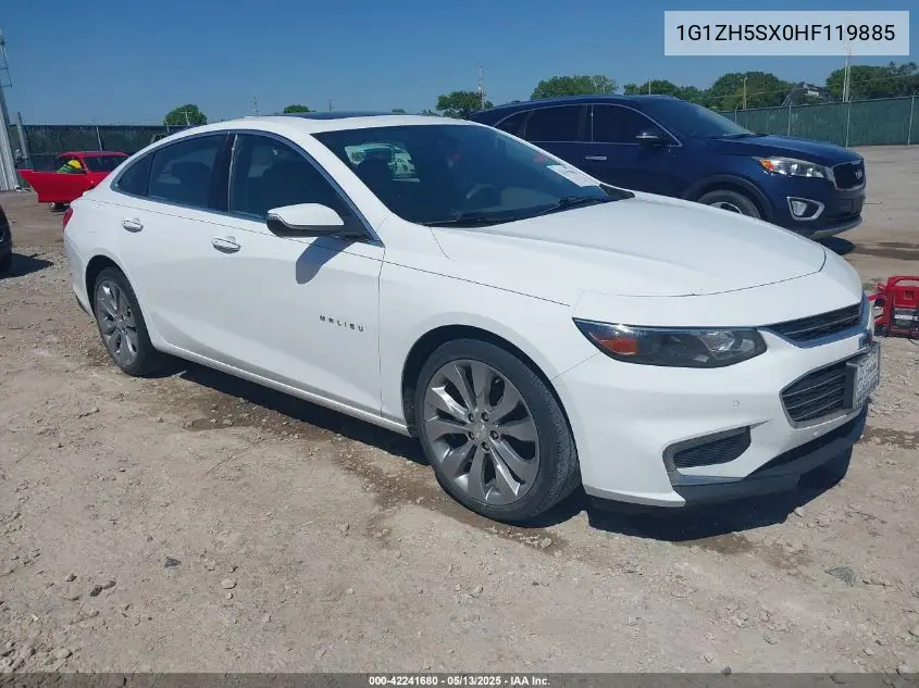 2017 Chevrolet Malibu Premier VIN: 1G1ZH5SX0HF119885 Lot: 42241680