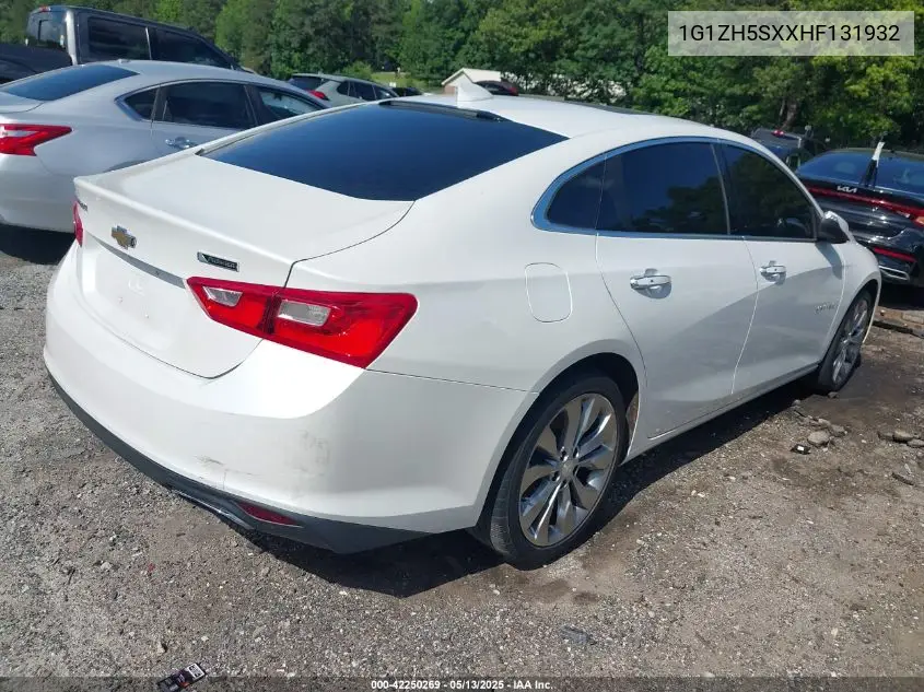 2017 Chevrolet Malibu Premier VIN: 1G1ZH5SXXHF131932 Lot: 42250269