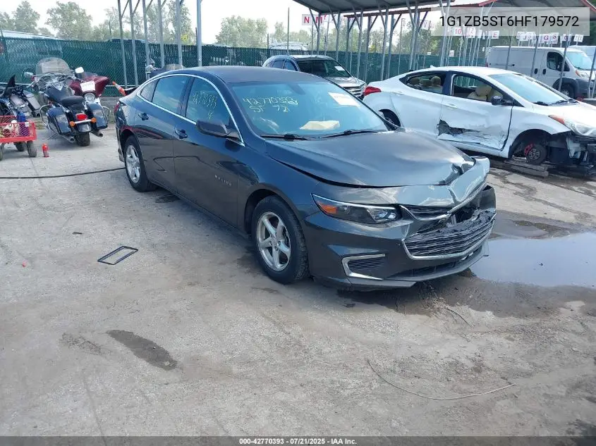 1g1zb5st6hf179572 1G1ZB5ST6HF179572 2017 Chevrolet Malibu Ls