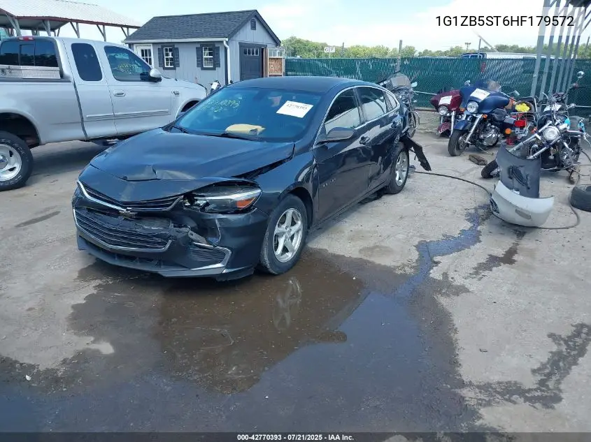1g1zb5st6hf179572 1G1ZB5ST6HF179572 2017 Chevrolet Malibu Ls