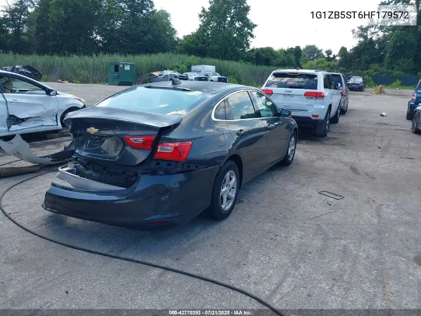 1g1zb5st6hf179572 1G1ZB5ST6HF179572 2017 Chevrolet Malibu Ls