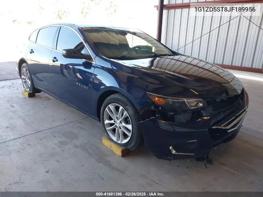 2018 Chevrolet Malibu Lt VIN: 1G1ZD5ST8JF189956 Lot: 41681396