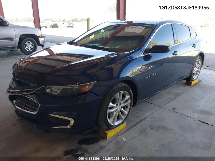 2018 Chevrolet Malibu Lt VIN: 1G1ZD5ST8JF189956 Lot: 41681396