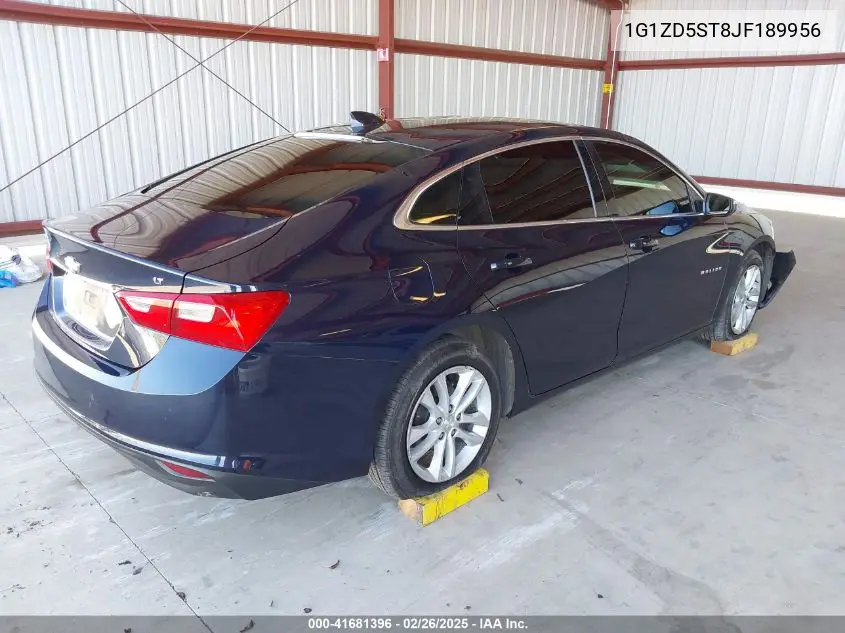 2018 Chevrolet Malibu Lt VIN: 1G1ZD5ST8JF189956 Lot: 41681396