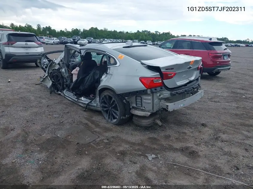 2018 Chevrolet Malibu Lt VIN: 1G1ZD5ST7JF202311 Lot: 42256463