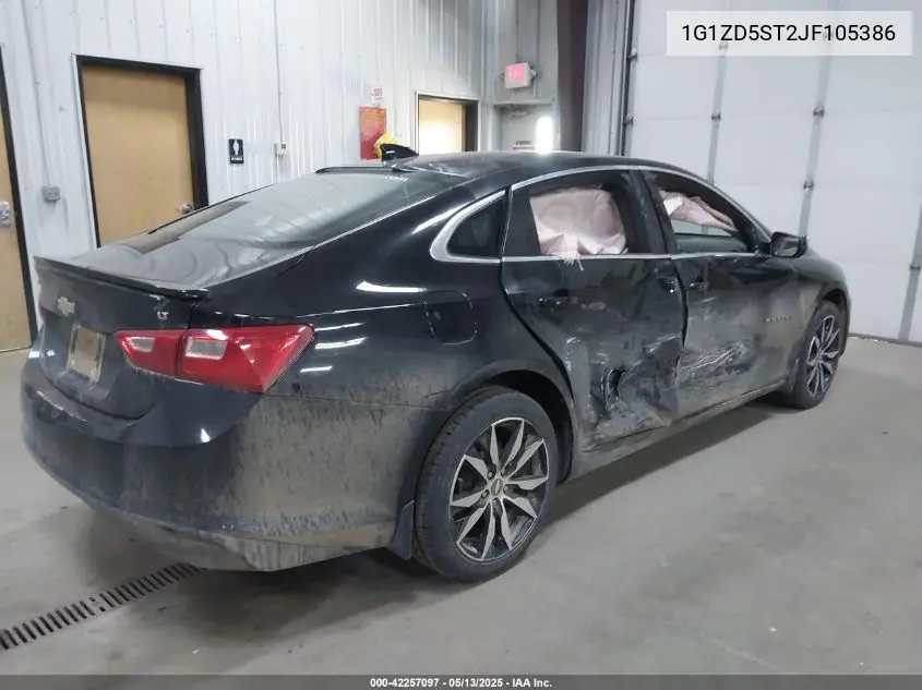 2018 Chevrolet Malibu Lt VIN: 1G1ZD5ST2JF105386 Lot: 42257097