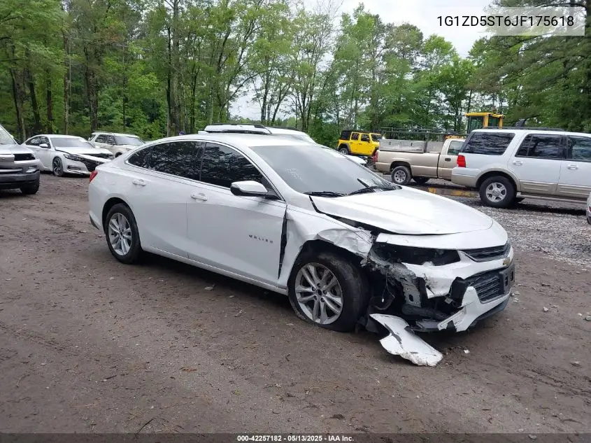 2018 Chevrolet Malibu Lt VIN: 1G1ZD5ST6JF175618 Lot: 42257182