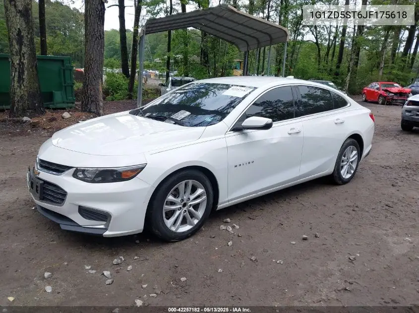 2018 Chevrolet Malibu Lt VIN: 1G1ZD5ST6JF175618 Lot: 42257182