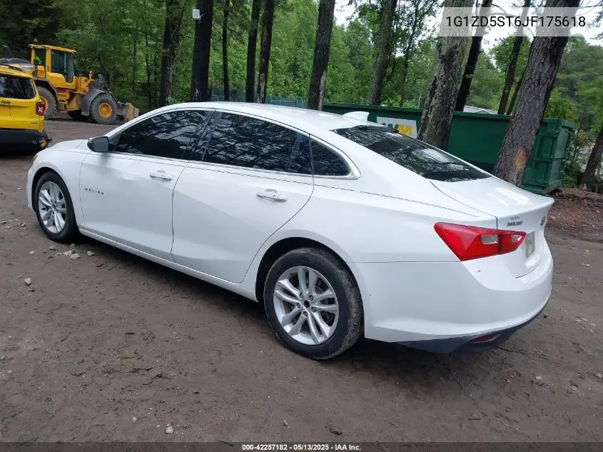 2018 Chevrolet Malibu Lt VIN: 1G1ZD5ST6JF175618 Lot: 42257182