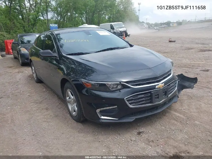 2018 Chevrolet Malibu 1Ls VIN: 1G1ZB5ST9JF111658 Lot: 42257343