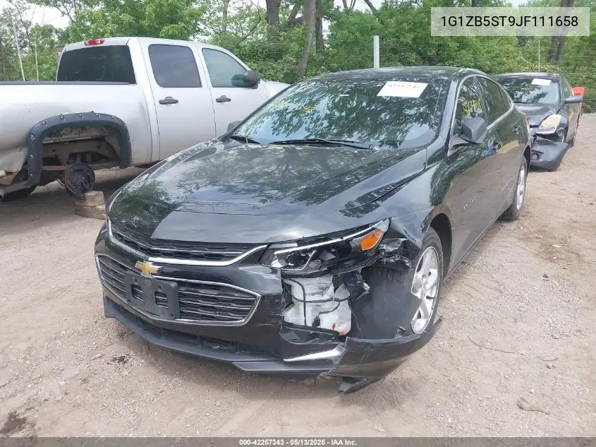 2018 Chevrolet Malibu 1Ls VIN: 1G1ZB5ST9JF111658 Lot: 42257343