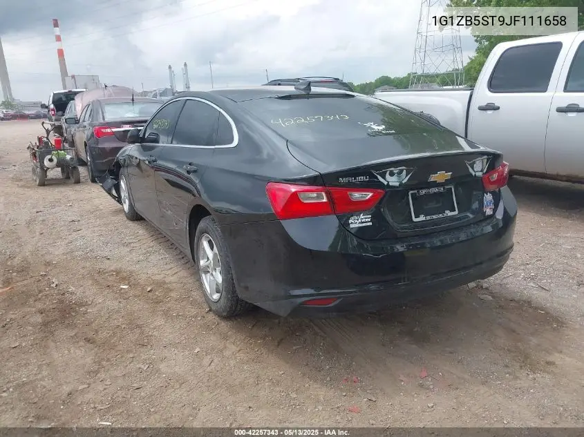 2018 Chevrolet Malibu 1Ls VIN: 1G1ZB5ST9JF111658 Lot: 42257343