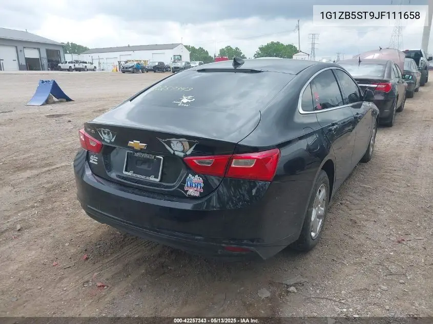 2018 Chevrolet Malibu 1Ls VIN: 1G1ZB5ST9JF111658 Lot: 42257343