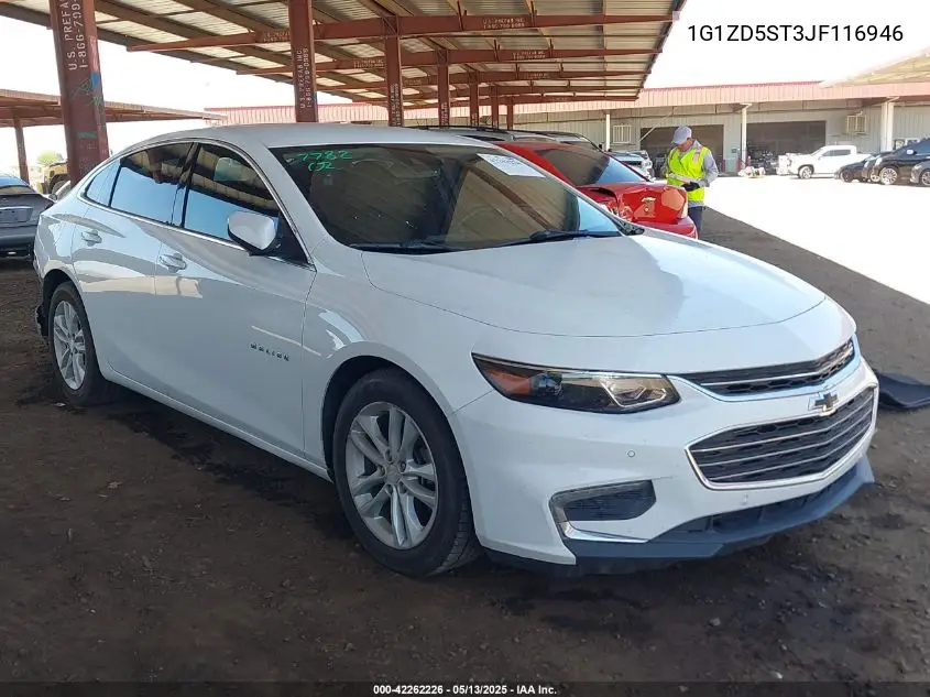 2018 Chevrolet Malibu Lt VIN: 1G1ZD5ST3JF116946 Lot: 42262226