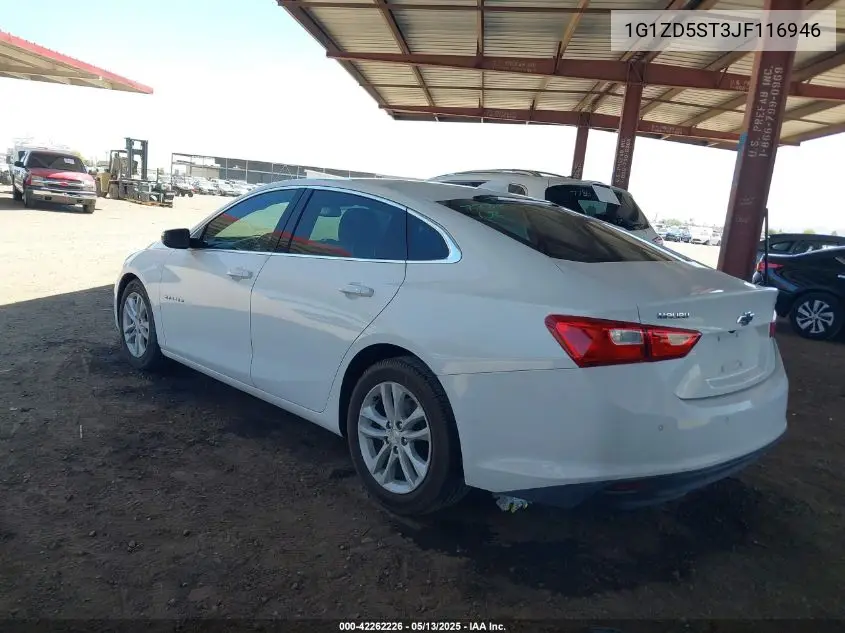 2018 Chevrolet Malibu Lt VIN: 1G1ZD5ST3JF116946 Lot: 42262226