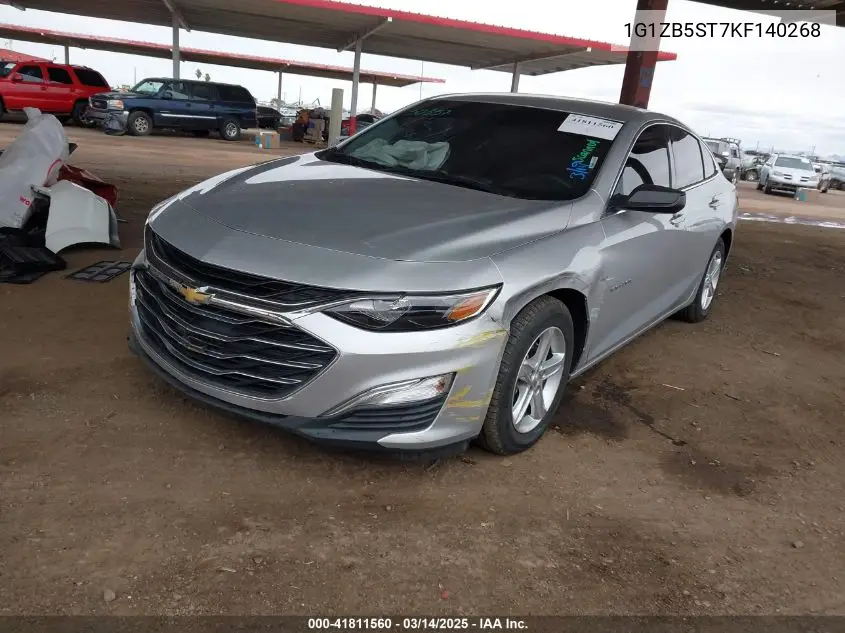 2019 Chevrolet Malibu 1Ls VIN: 1G1ZB5ST7KF140268 Lot: 41811560