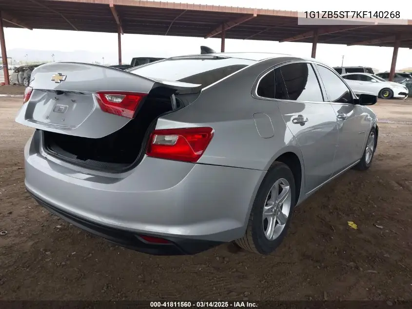 2019 Chevrolet Malibu 1Ls VIN: 1G1ZB5ST7KF140268 Lot: 41811560