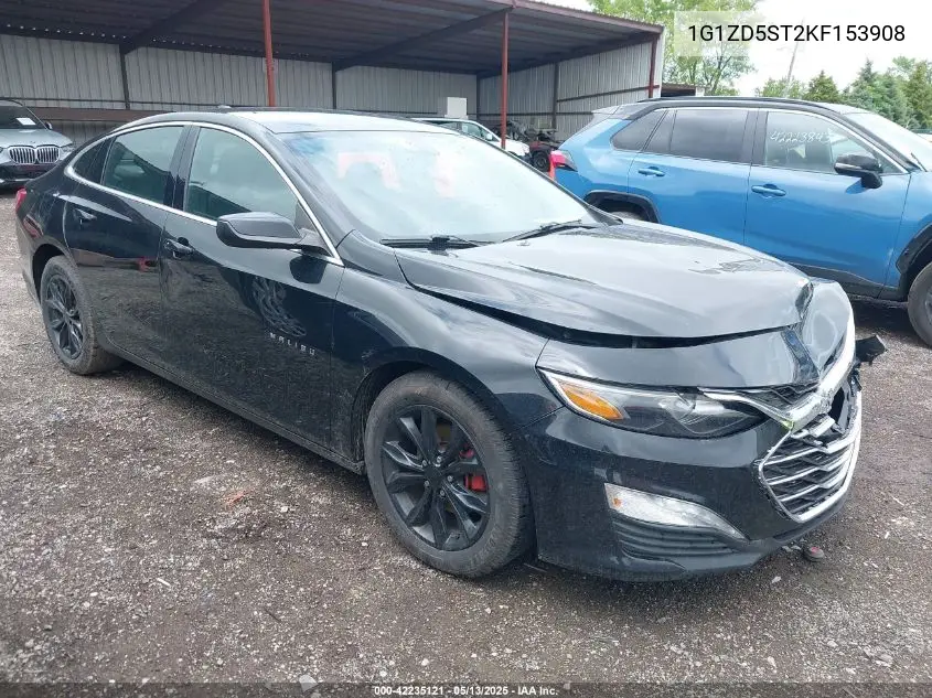 2019 Chevrolet Malibu Lt VIN: 1G1ZD5ST2KF153908 Lot: 42235121