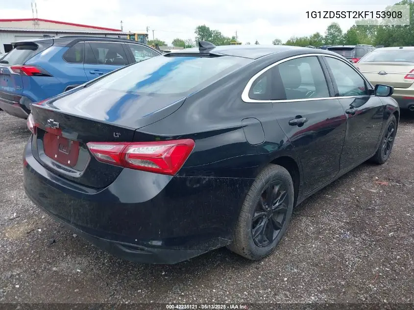 2019 Chevrolet Malibu Lt VIN: 1G1ZD5ST2KF153908 Lot: 42235121