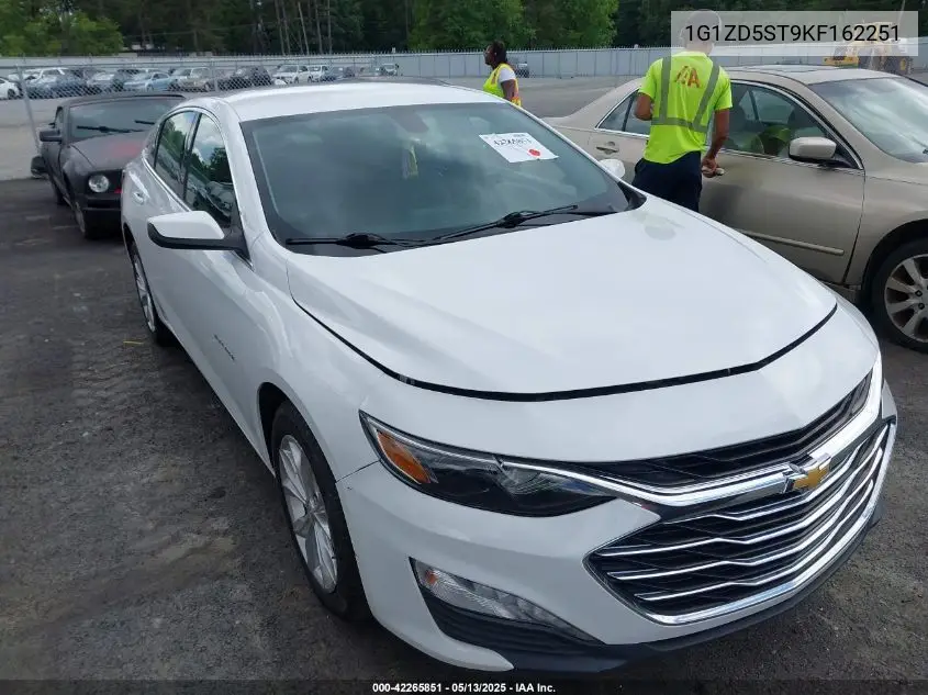 2019 Chevrolet Malibu Lt VIN: 1G1ZD5ST9KF162251 Lot: 42265851