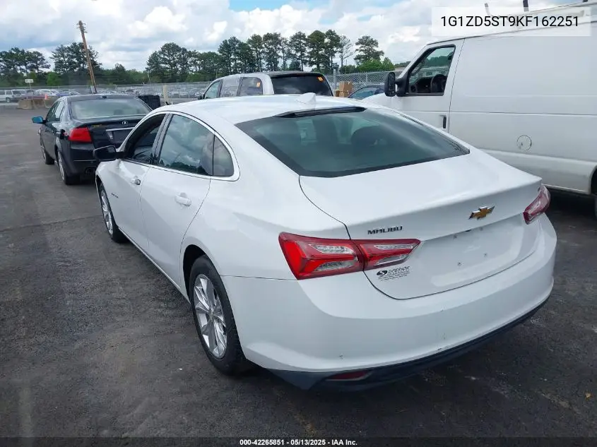 2019 Chevrolet Malibu Lt VIN: 1G1ZD5ST9KF162251 Lot: 42265851