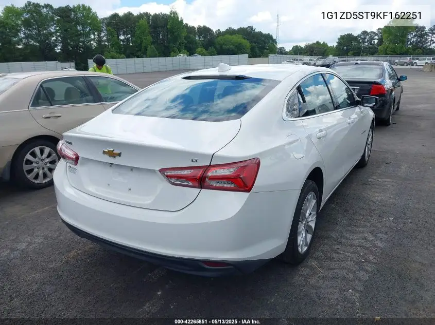 2019 Chevrolet Malibu Lt VIN: 1G1ZD5ST9KF162251 Lot: 42265851