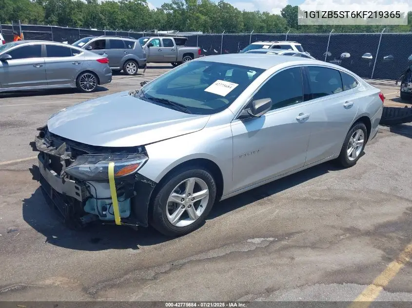 2019 Chevrolet Malibu 1Ls VIN: 1G1ZB5ST6KF219365 Lot: 42775684